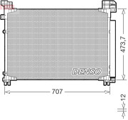 DCN51020 Kondenzátor klimatizácie DENSO