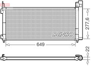 DCN51021 Kondenzátor klimatizácie DENSO