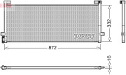 DCN99072 Kondenzátor klimatizácie DENSO