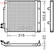 DCN99082 Kondenzátor klimatizácie DENSO