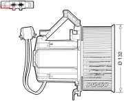 DEA02009 Vnútorný ventilátor DENSO