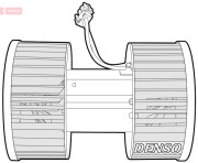 DEA05003 Vnútorný ventilátor DENSO