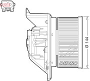 DEA05005 Vnútorný ventilátor DENSO