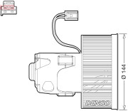 DEA05008 Vnútorný ventilátor DENSO