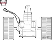 DEA05009 Vnútorný ventilátor DENSO