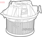 DEA07011 Vnútorný ventilátor DENSO