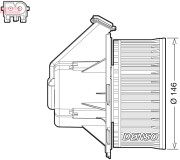 DEA17032 Vnútorný ventilátor DENSO