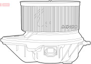 DEA21009 Vnútorný ventilátor DENSO