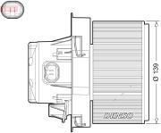 DEA21012 Vnútorný ventilátor DENSO