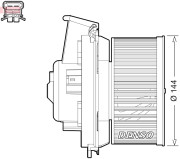 DEA21013 Vnútorný ventilátor DENSO