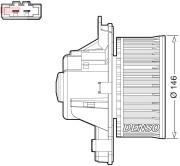 DEA21014 Vnútorný ventilátor DENSO