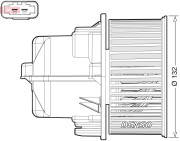 DEA33002 Vnútorný ventilátor DENSO