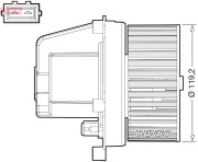 DEA33003 Vnútorný ventilátor DENSO