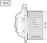 DEA41015 Vnútorný ventilátor DENSO