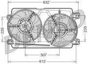 DER01018 Ventilátor chladenia motora DENSO