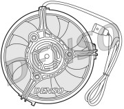 DER02001 Ventilátor chladenia motora DENSO