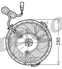DER02005 Ventilátor chladenia motora DENSO