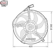 DER05010 Ventilátor chladenia motora DENSO