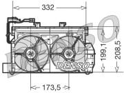 DER07001 Ventilátor chladenia motora DENSO