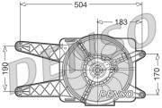 DER09016 Ventilátor chladenia motora DENSO