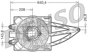 DER09018 Ventilátor chladenia motora DENSO