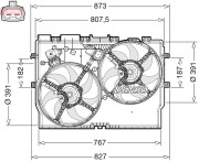 DER09310 Ventilátor chladenia motora DENSO