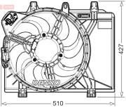 DER09312 Ventilátor chladenia motora DENSO