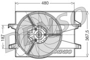 DER10001 Ventilátor chladenia motora DENSO