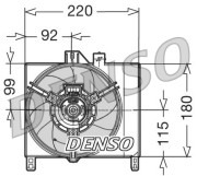 DER16002 Ventilátor chladenia motora DENSO