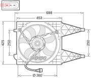DER32015 Ventilátor chladenia motora DENSO
