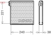 DEV09102 Výparník klimatizácie DENSO