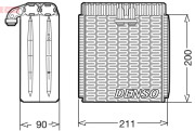 DEV12001 Výparník klimatizácie DENSO