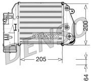 DIT02025 Chladič plniaceho vzduchu DENSO