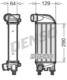 DIT09110 Chladič plniaceho vzduchu DENSO