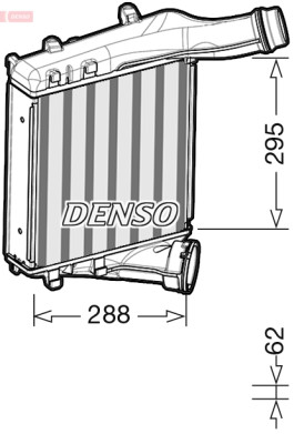 DIT28019 Chladič plniaceho vzduchu DENSO