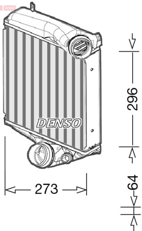 DIT28022 Chladič plniaceho vzduchu DENSO