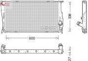 DRM05003 Chladič motora DENSO