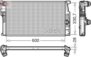 DRM05015 Chladič motora DENSO