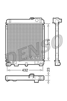 DRM05030 Chladič motora DENSO