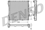 DRM05115 Chladič motora DENSO