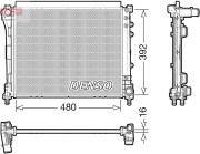 DRM09006 Chladič motora DENSO