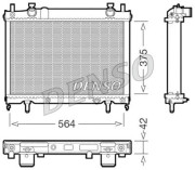 DRM09023 Chladič motora DENSO