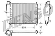 DRM09028 Chladič motora DENSO