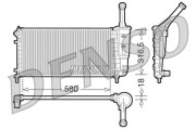 DRM13011 Chladič motora DENSO