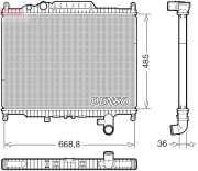 DRM14003 Chladič motora DENSO