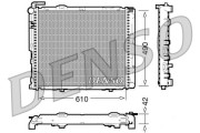 DRM17035 Chladič motora DENSO