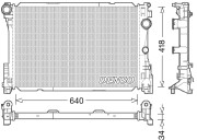 DRM17049 Chladič motora DENSO