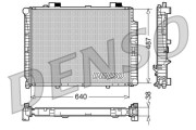 DRM17085 Chladič motora DENSO