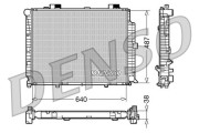 DRM17087 Chladič motora DENSO