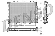 DRM17101 Chladič motora DENSO